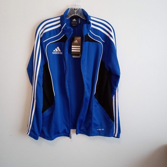 Adidas Women's Cobalt Blue,Black,White PerformanceJacket XL - Picture 8 of 13
